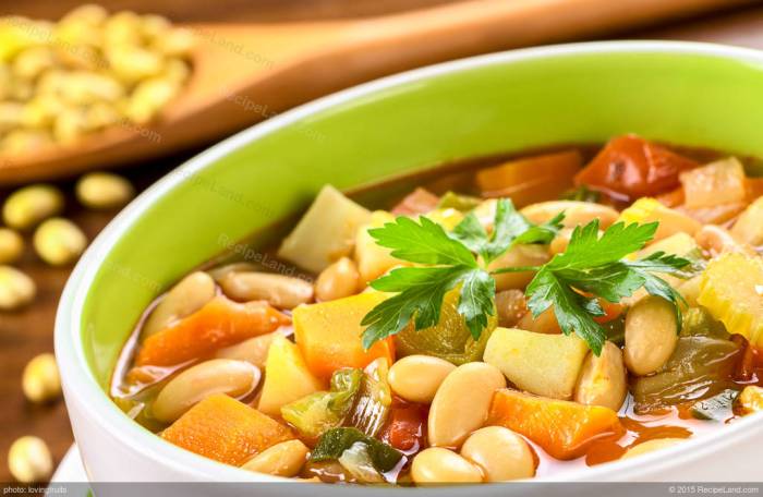 Bean and potato soup recipe