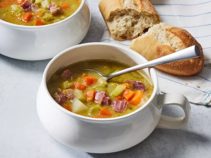 Split pea soup recipe without ham bone