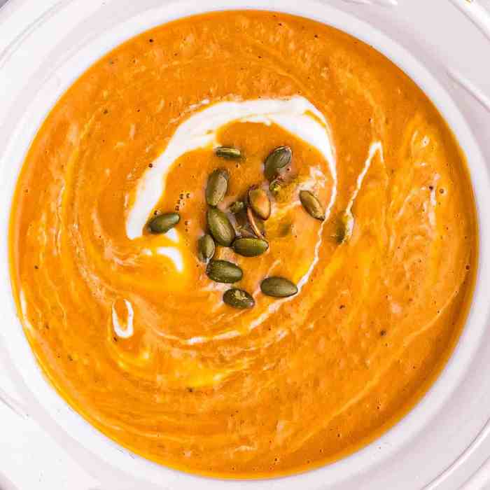 Butternut squash soup with sweet potato recipe