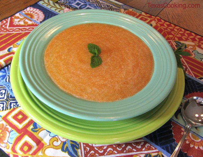 Soup cantaloupe chilled vegan