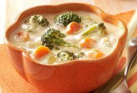 Cheese broccoli and cauliflower soup recipe