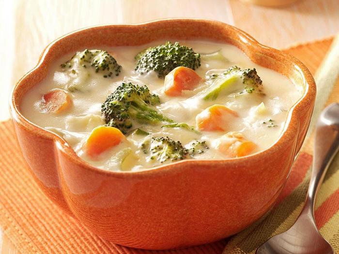 Cheese broccoli and cauliflower soup recipe