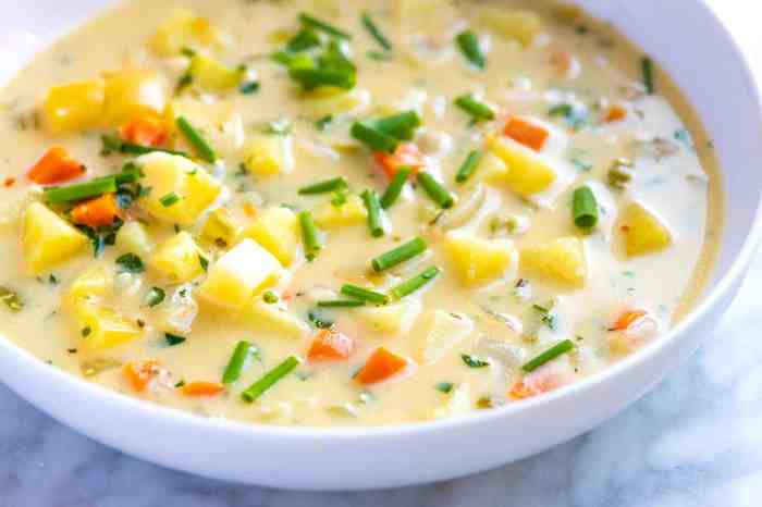 Easy frozen potato soup recipe