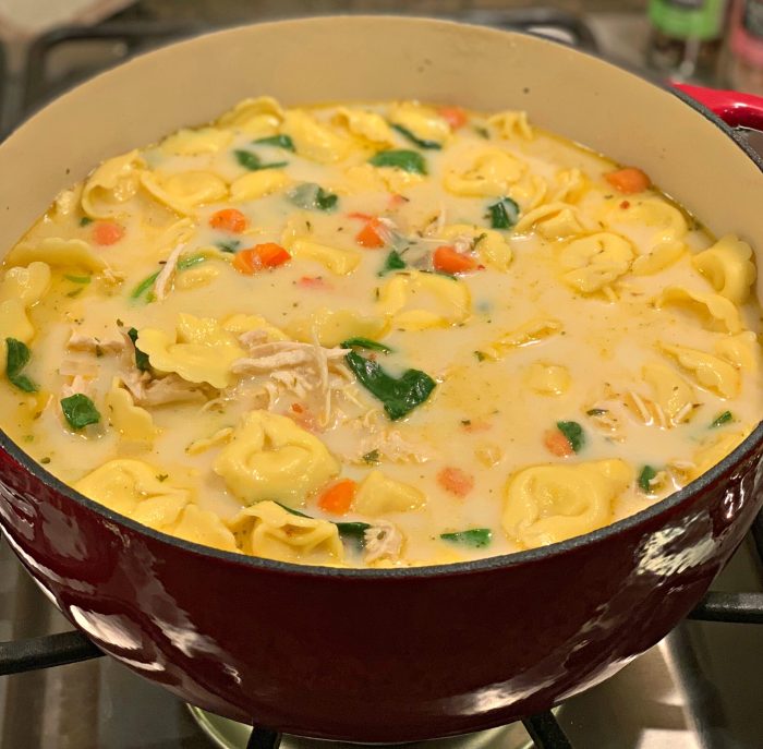 Cream of chicken tortellini soup recipe