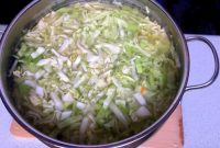 Cabbage soup with pork recipe