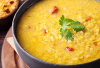 Curried red lentil soup recipe