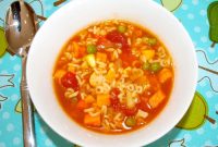 Alphabet pasta soup recipe