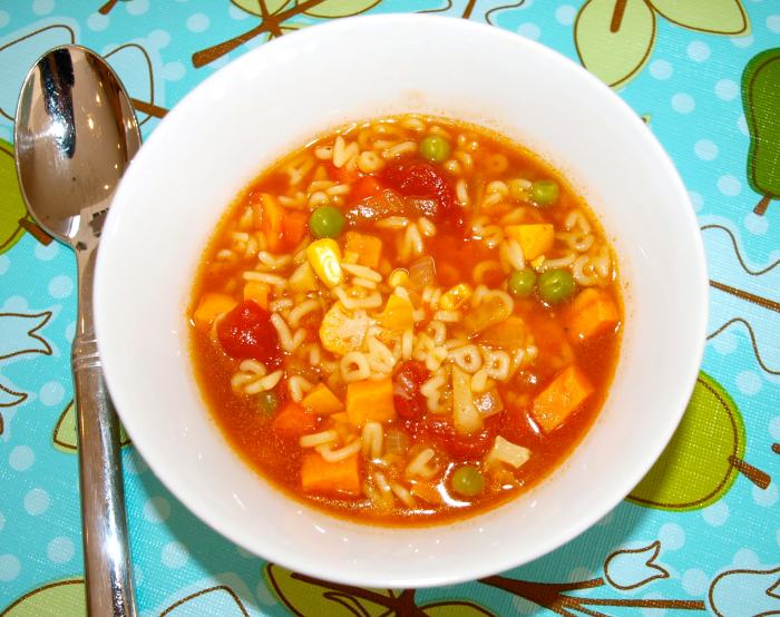 Alphabet pasta soup recipe