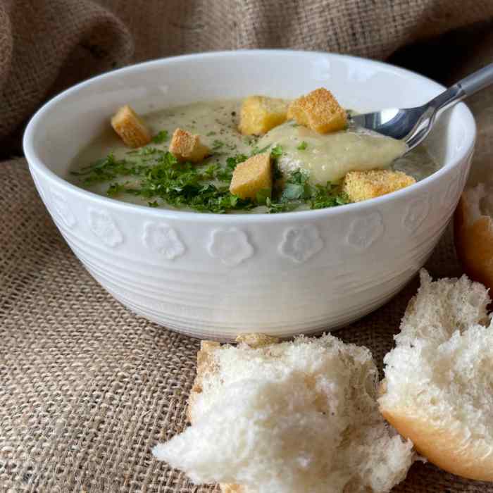 Crock pot leek and potato soup recipe