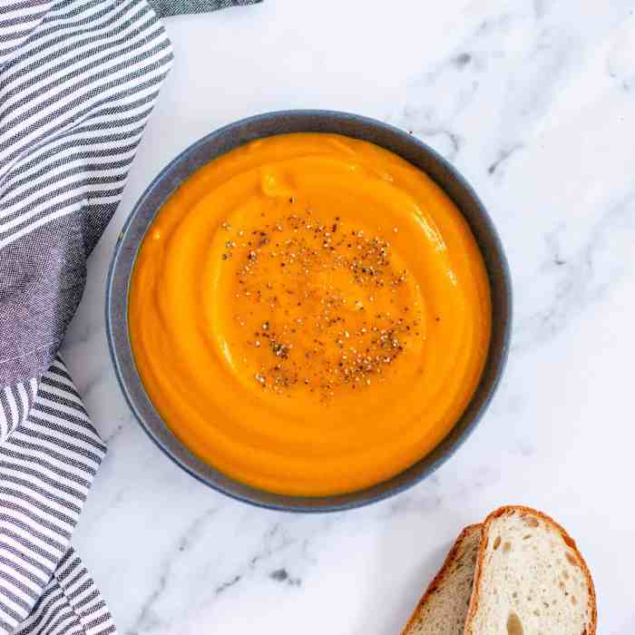 Sweet potato and carrot soup recipe