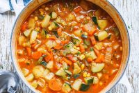 Broth vegetable soup recipe