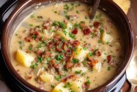 Creamy potato bacon soup recipe