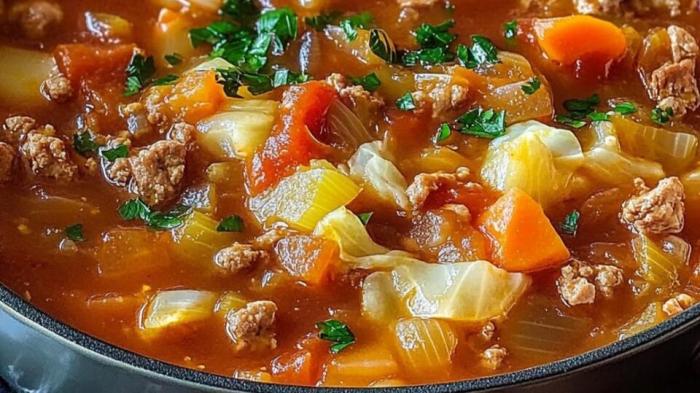 Big boy cabbage soup recipe