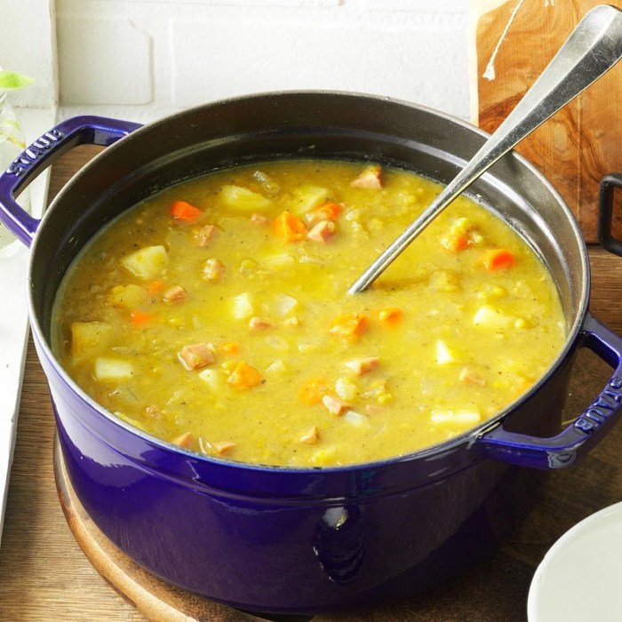 Split pea soup recipe without ham bone