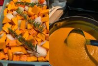 Butternut squash soup with sweet potato recipe