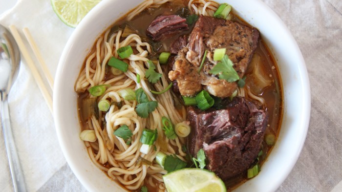 Beef noodle dinnerthendessert