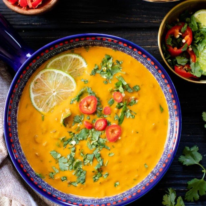 Curried red lentil soup recipe