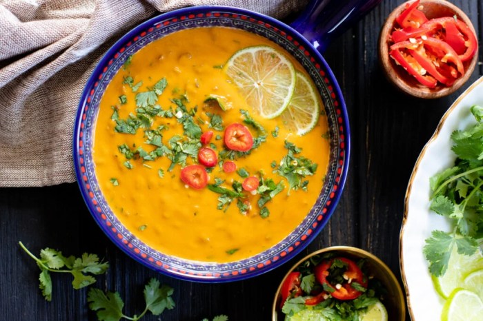 Curried red lentil soup recipe