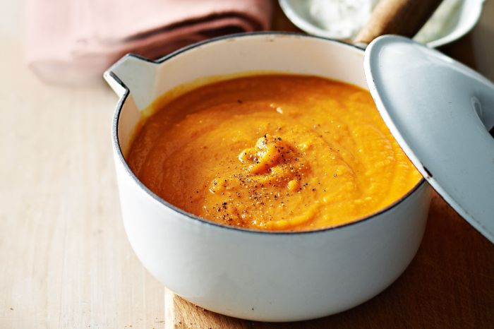 Sweet potato and carrot soup recipe